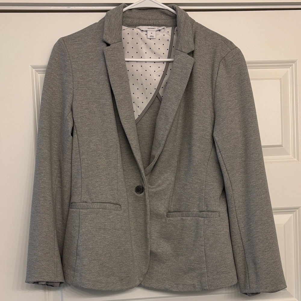 Old Navy Light Gray Suit Jacket